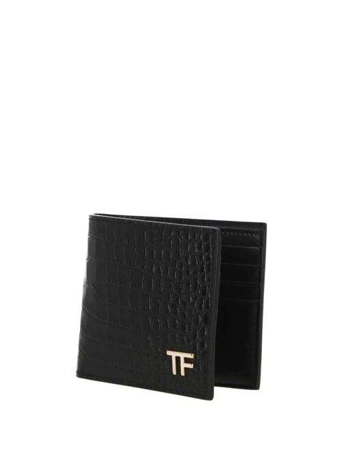 black leather wallets Tom Ford | YT228LCL168G1N001